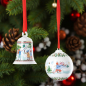 Preview: Hutschenreuther Porzellan Weihnachtsglocke + Weihnachtskugel 2025 NEU OVP
