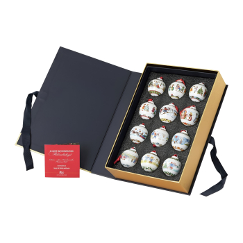 Preview: Hutschenreuther Sammeledition Weihnachten Setzkasten mit 12 Minikugeln Stücklimitiert 1500 Stück Sonderedition