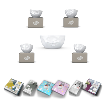 FIFTYEIGHT SCHALEN-SETS WEIß 1 Bundle SCHALEN UND SCHÜSSEL SET 5-TLG + SERVIETTEN NR 001 ✓ jetzt kaufen ✓ bei: Die Kleine Geschenkidee