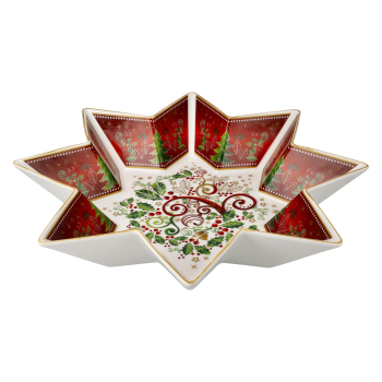 Goebel Weihnachten Palais Royal Stellar groß 32 cm Schale Servierschale Plätzchenschale Sternschale Weihnachten