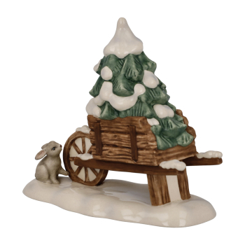 Goebel Figur Schubkarre 10 cm Weihnachten Im Winterwald Farbe Bunt Dekofigur