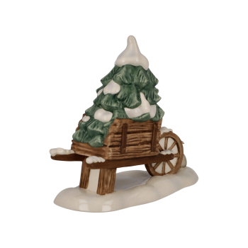 Preview: Goebel Figur Schubkarre 10 cm Weihnachten Im Winterwald Farbe Bunt Dekofigur