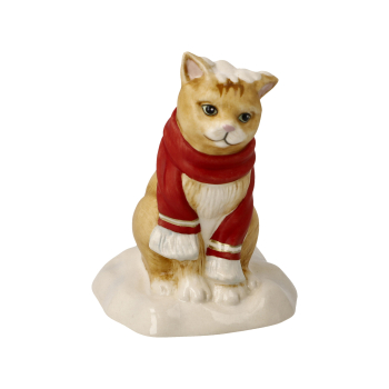 Goebel Figur Schneeballschlacht 7 cm Weihnachten Weihnachtsmann Farbe Bunt Dekofigur