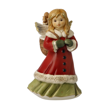 Goebel Figur Engel Waldspaziergang 15 cm Weihnachten Im Winterwald Farbe Bunt Dekofigur
