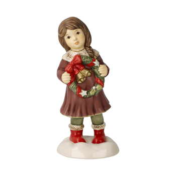 Goebel Figur Ein Kranz zum Advent 14.5 cm Weihnachten Im Winterwald Farbe Bunt Dekofigur