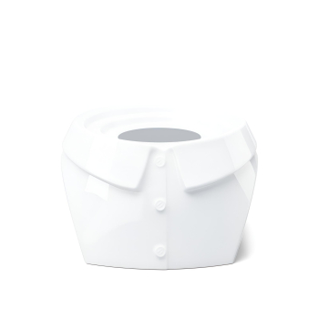 Preview: Henkelbecher Verdutzt - 350 ml FIFTYEIGHT Henkelbecher Weiß - 1 Stück - jetzt online bestellen