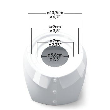 Preview: Henkelbecher Verdutzt - 350 ml FIFTYEIGHT Henkelbecher Weiß - 1 Stück - jetzt online bestellen