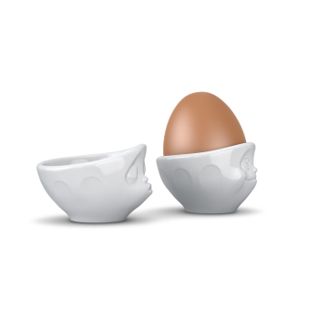 Eierbecher-Set Nr. 1 - Küssend/Verträumt  FIFTYEIGHT Eierbecher Weiß - 2 Stück - jetzt online bestellen