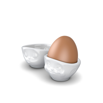 Eierbecher-Set Nr. 1 - Küssend/Verträumt  FIFTYEIGHT Eierbecher Weiß - 2 Stück - jetzt online bestellen