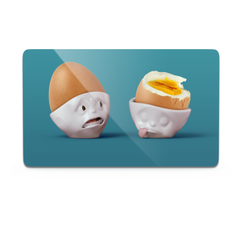 FIFTYEIGHT BRETTCHEN  1 x FRÜHSTÜCKSBRETTCHEN HALB SO SCHLIMM ✓ jetzt kaufen ✓ von Ihrem Fachhändler: Die Kleine Geschenkidee