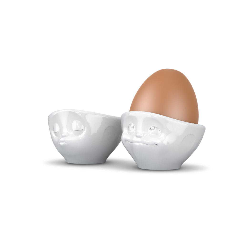 Eierbecher-Set Nr. 1 - Küssend/Verträumt  FIFTYEIGHT Eierbecher Weiß - 2 Stück - jetzt online bestellen
