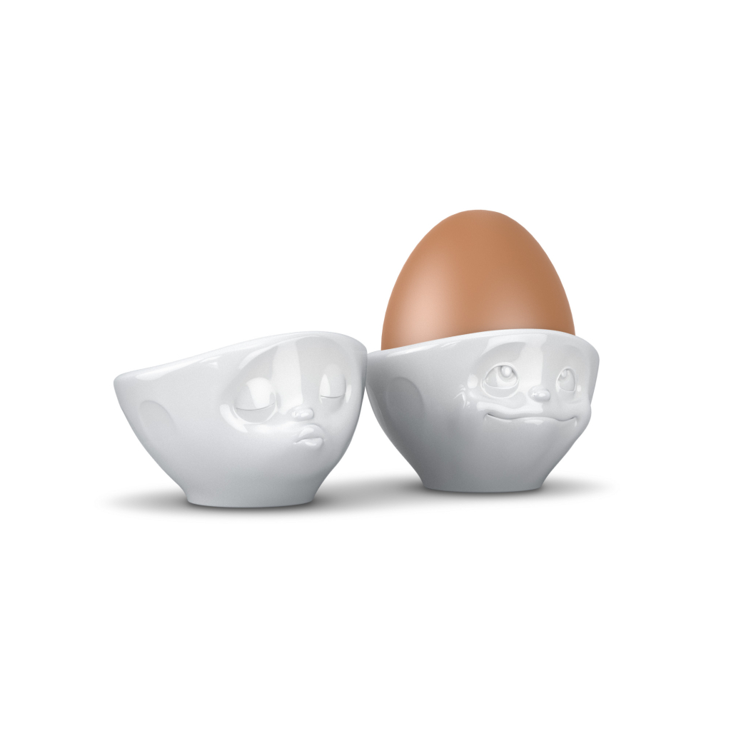 Eierbecher-Set Nr. 1 - Küssend/Verträumt  FIFTYEIGHT Eierbecher Weiß - 2 Stück - jetzt online bestellen