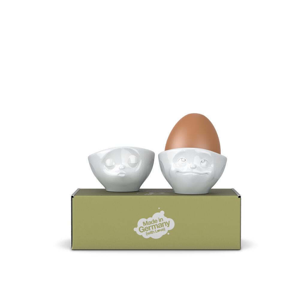 Eierbecher-Set Nr. 1 - Küssend/Verträumt  FIFTYEIGHT Eierbecher Weiß - 2 Stück - jetzt online bestellen