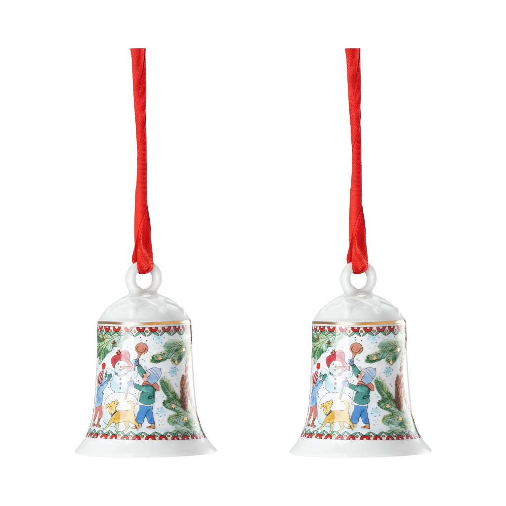 2 x Hutschenreuther Porzellan Weihnachtsglocke Glocke 2025 NEU OVP